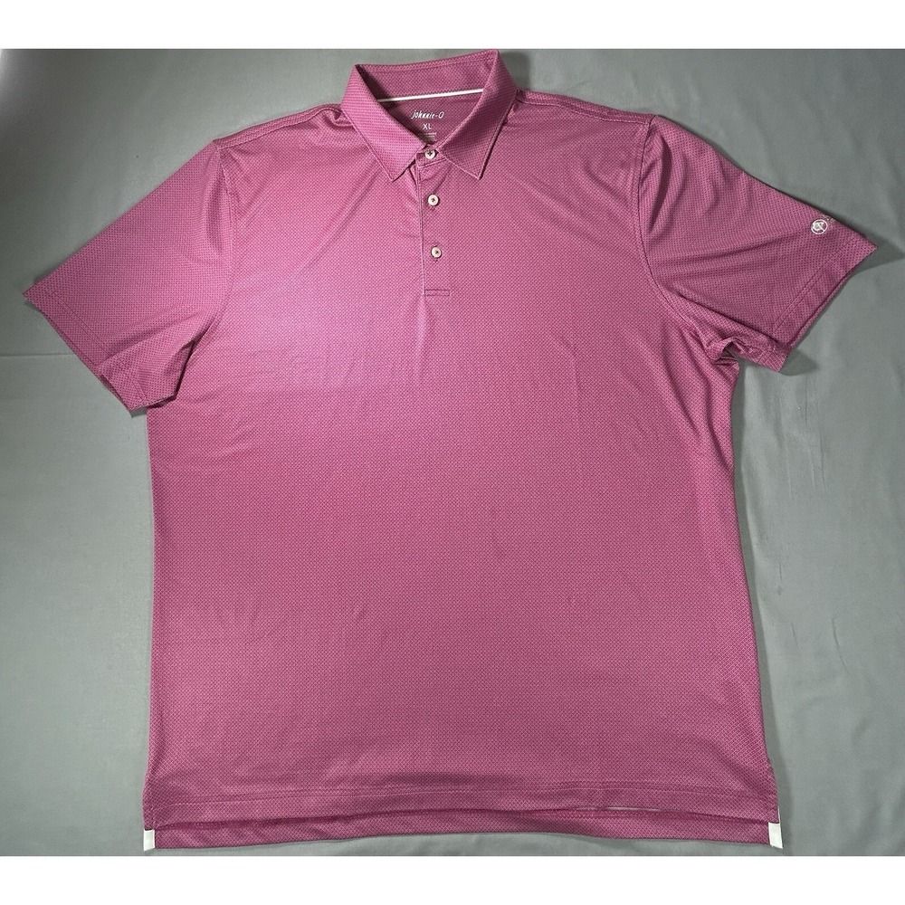Johnnie-O Short Sleeve Pink Fuscia Polo Shirt Mens XL Mesa Country Club Arizona